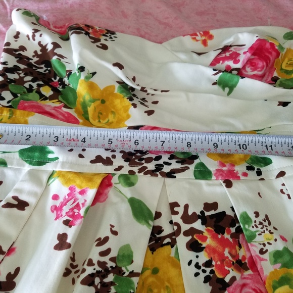 Teeze Me Floral Sweetheart Strapless Dress - Picture 7 of 8